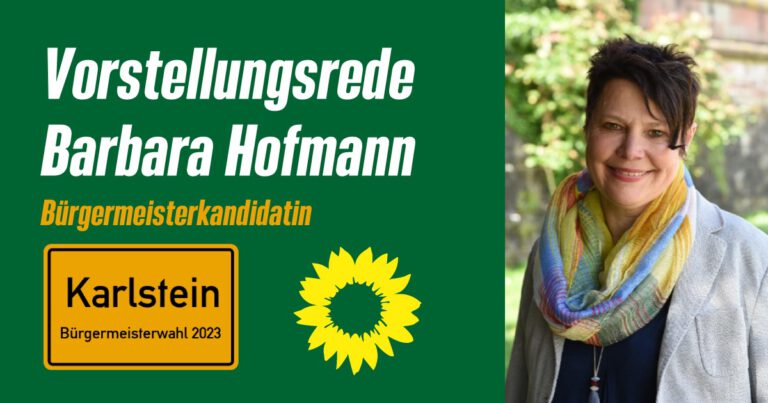 Vorstellungsrede von Barbara Hofmann