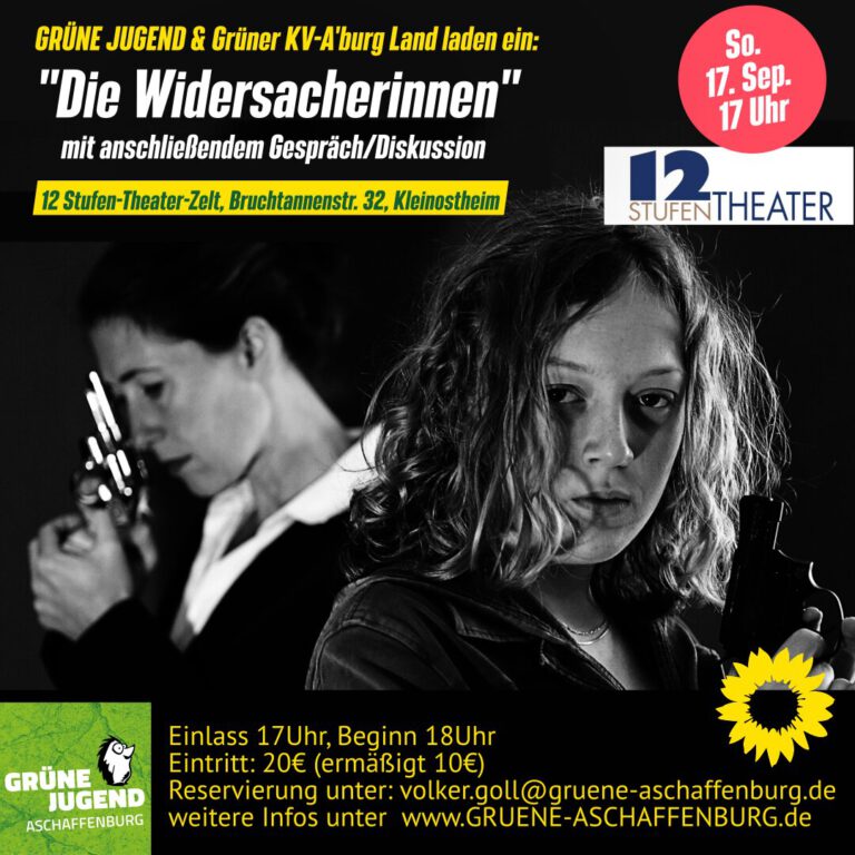 12-Stufentheater führt auf „die Widersacherinnen“ mit themenbezogenen Gesprächen/Diskussionen